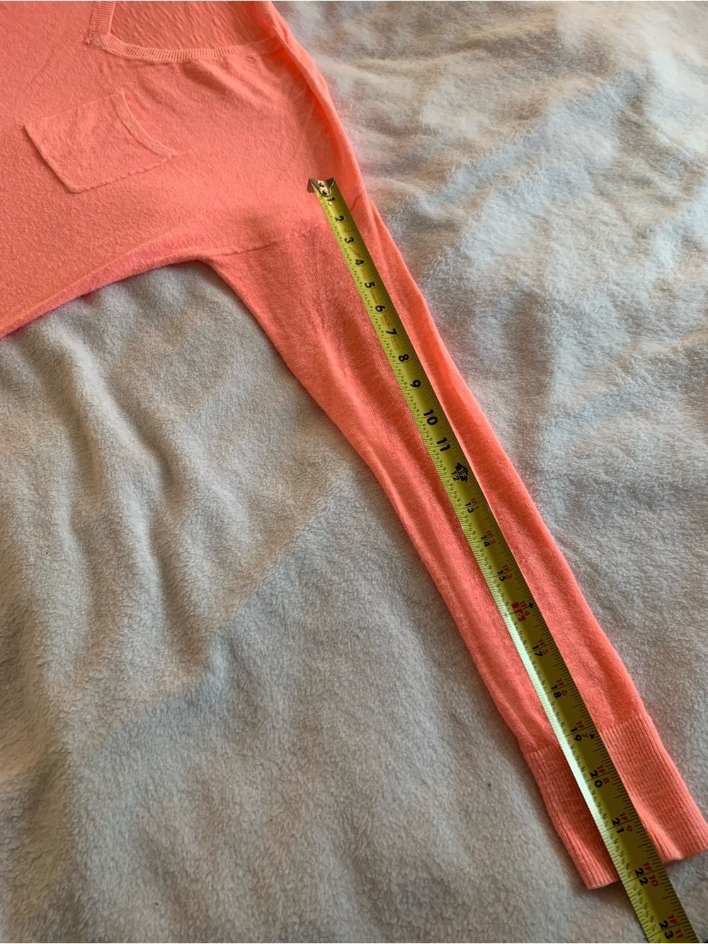 GAP Hot Pink V-Neck Pocket Cotton Rayon Blend Oversize Pullover Sweater M - Picture 12 of 15